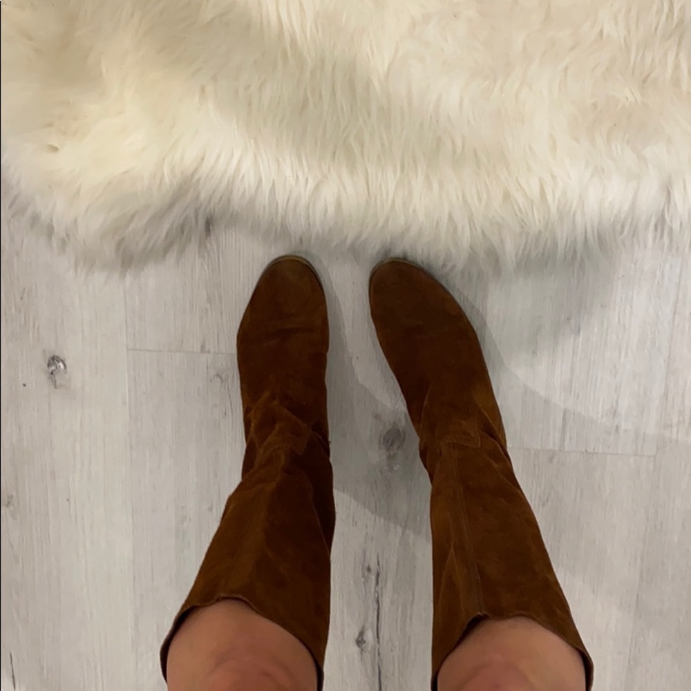 Nine West Brown/Auburn Suede Boots